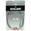 Intellinet võrguparanduskaabel, Cat5e, 15 m, hall, CCA, U/UTP, PVC, RJ45, kullatud kontaktid, tõmbetakistuseta, kaitsemuhviga, eluaegne garantii