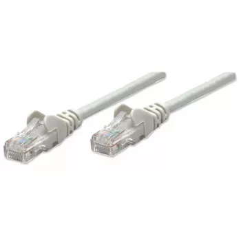 Intellinet võrguparanduskaabel, Cat5e, 15 m, hall, CCA, U/UTP, PVC, RJ45, kullatud kontaktid, tõmbetakistuseta, kaitsemuhviga, eluaegne garantii