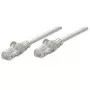 Intellinet võrguparanduskaabel, Cat5e, 15 m, hall, CCA, U/UTP, PVC, RJ45, kullatud kontaktid, tõmbetakistuseta, kaitsemuhviga, eluaegne garantii