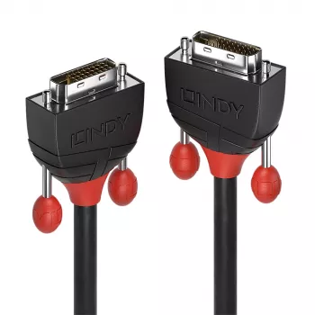 Lindy 1m DVI-D Dual Link kaabel, Must Line