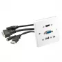 Lindy Multi AV esipaneel 60220 HDMI VGA USB A 3,5 mm