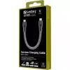 USB-C kaabel Sandberg Survivor 0,2M 100W Must Valge