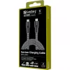USB-C kaabel Sandberg Survivor 2M 100W must valge