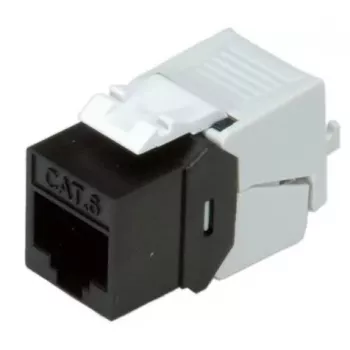 Keystone Jack ROLINE Cat.6/Class E õhuke RJ-45 varjestamata must