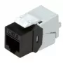 Keystone Jack ROLINE Cat.6/Class E õhuke RJ-45 varjestamata must