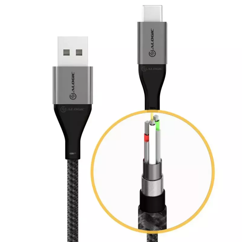USB-kaabel ALOGIC ULCA2030-SGR 0,3 m USB 2.0 Hall