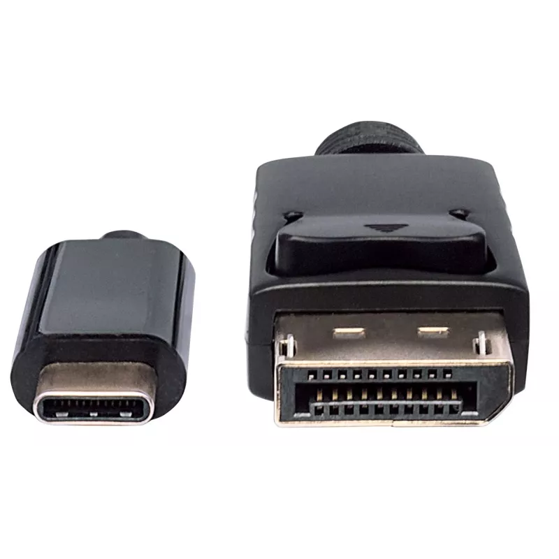 Manhattan USB-C - DisplayPort-kaabel, 4K@60Hz, 1m, isane-isanele, must, mitte kahesuunaline, kolmeaastane garantii, samaväärne tootega CDP2DP1MBD