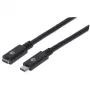 USB-C pikenduskaabel Manhattan 50cm isane emasele