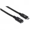 USB-C pikenduskaabel Manhattan 50cm isane emasele