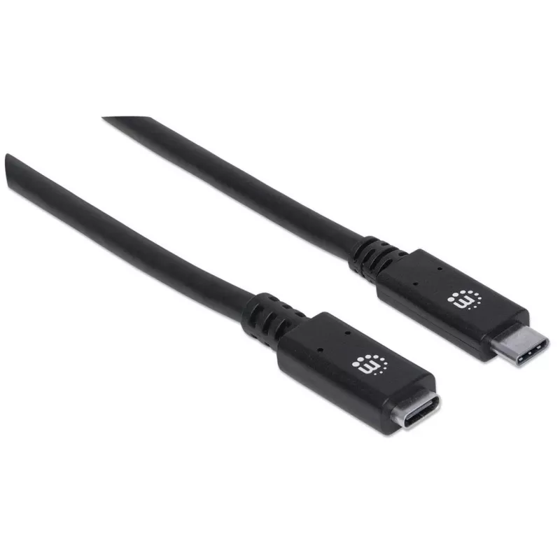 USB-C pikenduskaabel Manhattan 50cm isane emasele