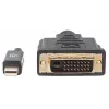 Manhattan Mini DisplayPort 1.2a to DVI-D 24+1 kaabel, 1080p@60Hz, 1.8m, Male to Male, Ühilduv with DVD-D, Must, Lifetime Warranty