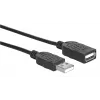 USB-A-pistik USB-A emasele pikenduskaabel Manhattan USBEXTAA3BK