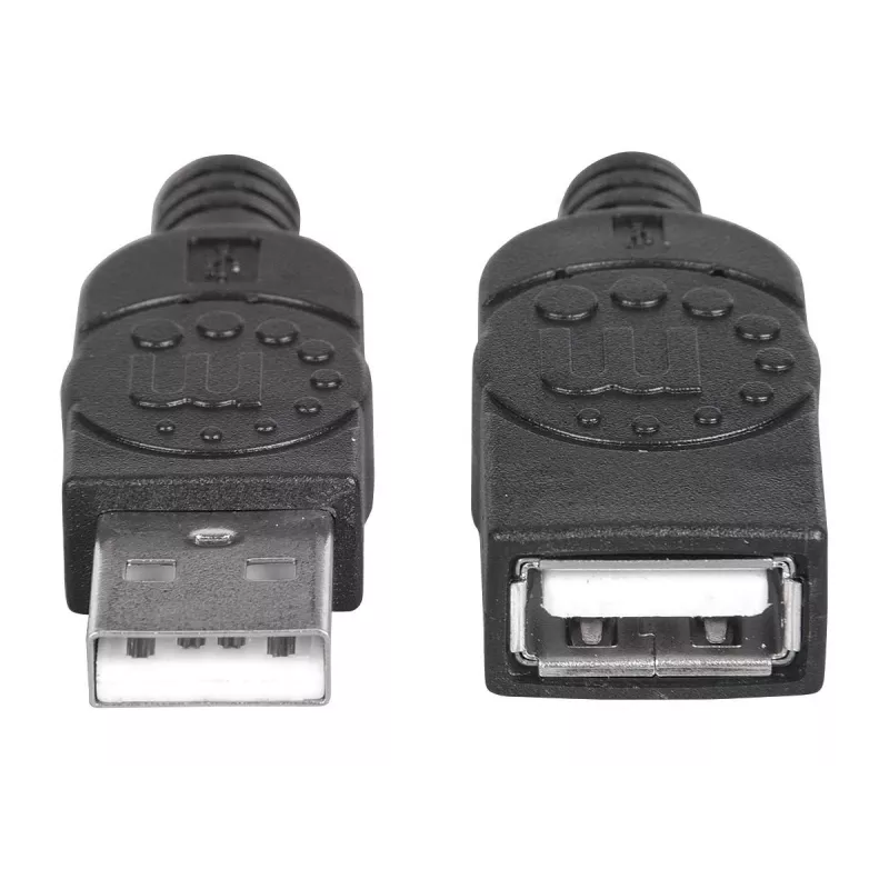USB-A-pistik USB-A emasele pikenduskaabel Manhattan USBEXTAA3BK