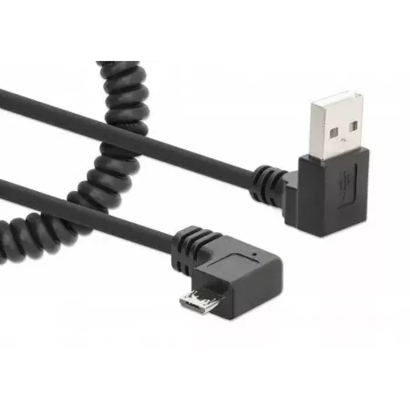 USB-A kuni Micro-USB kaabel Manhattan 356237 1m isane isasele must