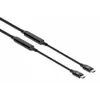 USB-C kaabel Manhattan 5m aktiivne isane-isanele 10 Gbps 3A Must