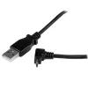 StarTech.com 1 m Micro-USB kaabel – USB-A kuni ülesnurga all Micro-B, 1 m, USB A, Micro-USB B, USB 2.0, isane/isane, must