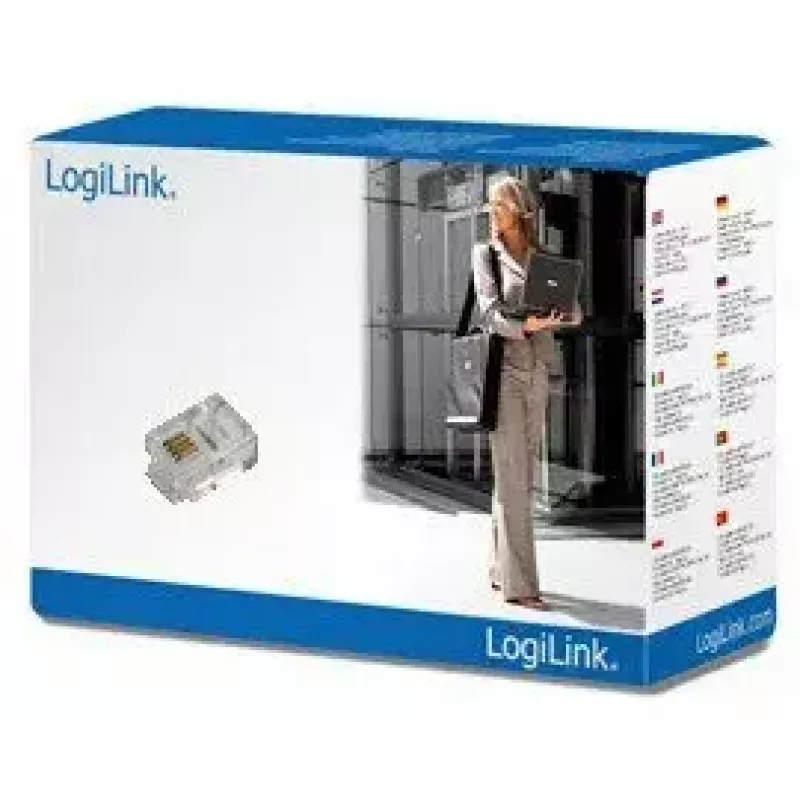 RJ11 Connector LogiLink MP0018 Transparent