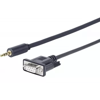 Vivolink PROMJDSUB9-25 jadakaabel Must 25 m 3,5mm D-Sub (DB-9)