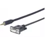 Vivolink PROMJDSUB9-25 jadakaabel Must 25 m 3,5mm D-Sub (DB-9)