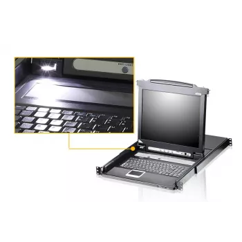 ATEN CL5708M rack-konsool 43,2 cm (17 tolli) Must 1U