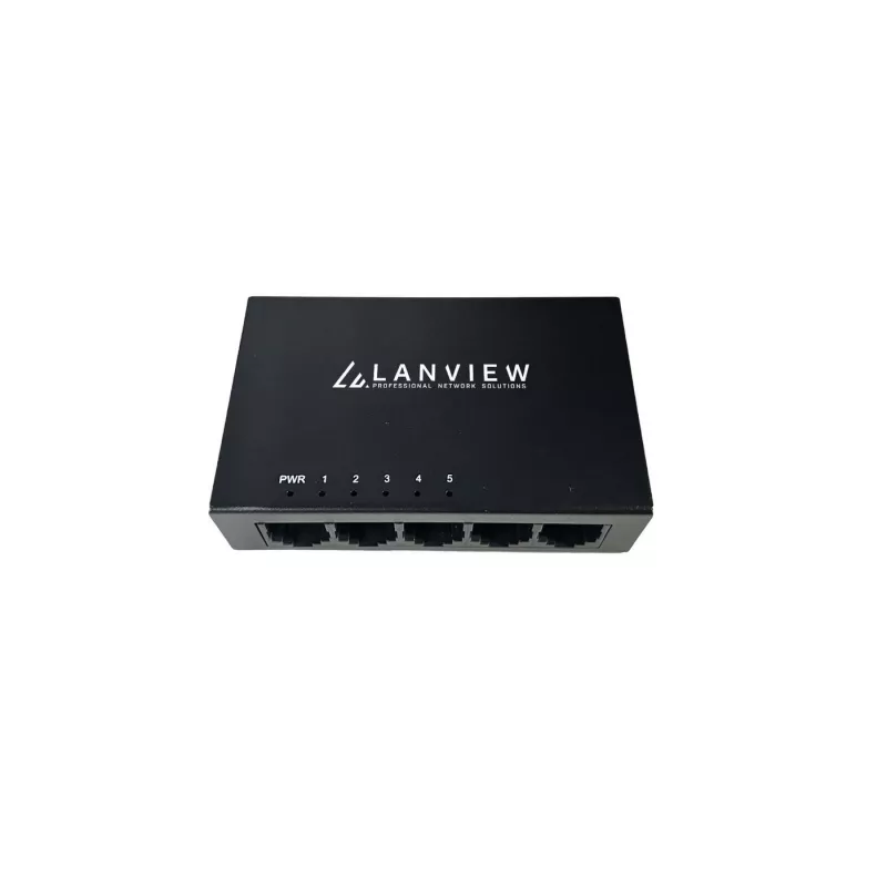 Lanview LVN-DESK-5PORT-1G haldamata 5-pordine Gigabit Etherneti kommutaator