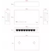 Juhtimata kommutaator Lanview LVN-DESK-8PORT-1G — 8-pordine 1 Gbps Etherneti lauakommutaator