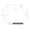 Mittehallitav kommutaator Lanview LVN-1U-24PORT-1G — 24 pordiga täisgigabitine raamile paigaldatav