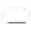 Lanview haldamata kommutaator LVN-1UMOUNT-48PORT-2SFP-1G — 48x RJ45 1G porti, 2x SFP üleslingi