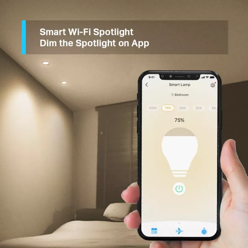 TP-Link Tapo Smart Wi-Fi prožektor, hämardatav, 4-pakk, nutipirn, Wi-Fi, valge, 802.11b, 802.11g, Wi-Fi 4 (802.11n), GU10, paraboolpirn