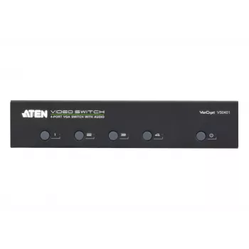 ATEN AT-VS0401, VGA, metallist, must, 65 m, 300 MHz, 1920 x 1440 pikslit