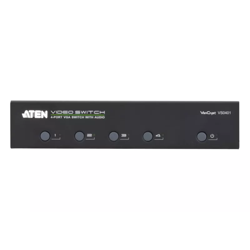 ATEN AT-VS0401, VGA, metallist, must, 65 m, 300 MHz, 1920 x 1440 pikslit