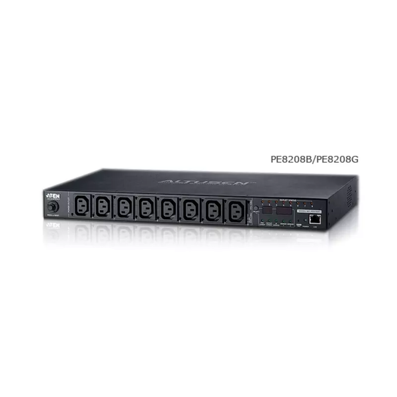 ATEN 1U 16A 8 pistikupesaga lülitatav + mõõdetav PDU + tasuta Eco PDU Manager tarkvara
