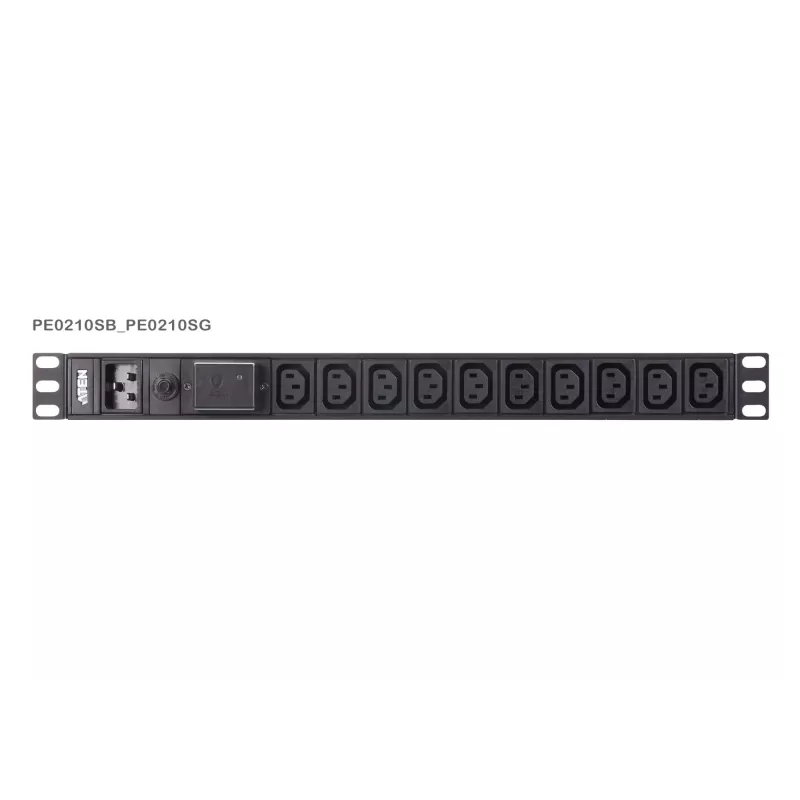 ATEN 1U 16A 10 pordiga põhiline PDU