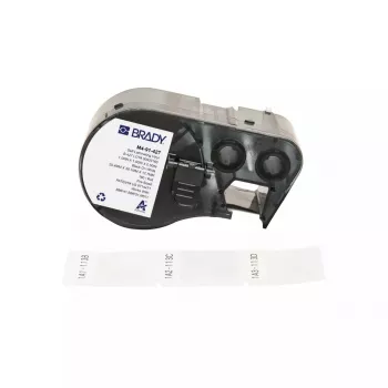 Isekleepuv printerisilt Brady M4-91-427 must-valge vinüül 2,54x3,81 cm