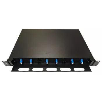 Lanview LVO-101010 kiudoptiline liugpaneel ODF, LC SM OS2, 12 südamikku, 1U