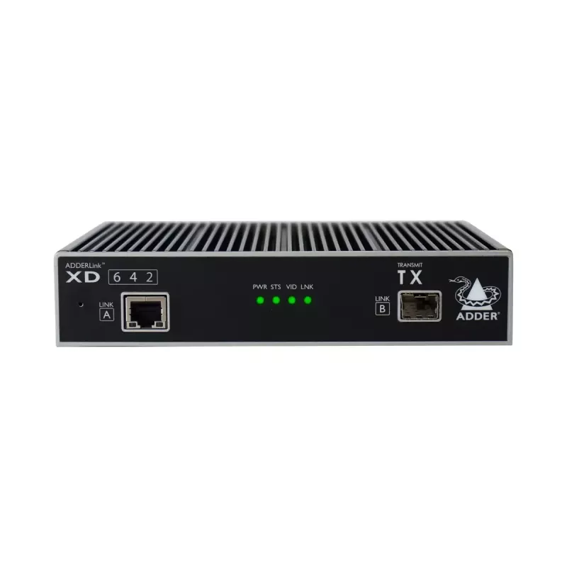 KVM-pikendaja Saatja ja vastuvõtja ADDER XD642P-DP Juhtmega 4000 m