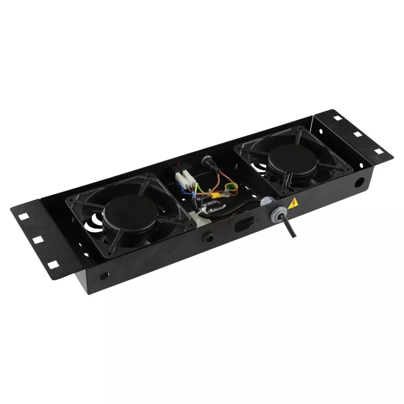 Rack accessory Lanview RAF115BL-UK 1U 2 fans Must