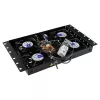 Riiuli tarvik Lanview RAF120BL-UK 1U 4 ventilaatorit must