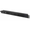 Lanview LVR-3MIEC-AMP-10C13 toitejaotusseade (PDU) 10 vahelduvvoolupistikut 1U Must