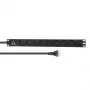 Lanview LVR-2MDK-LIC-DK8 toitejaotusseade (PDU) 8 vahelduvvoolu pistikupesa 1U Must