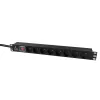 Lanview LVR-2MSCH-SW-C13-8 toitejaotusseade (PDU) 8 vahelduvvoolu pistikupesa 1U Must