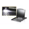 Rack-konsool 19 tolli ATEN CL3000N, 48,3 cm LCD 1280×1024, VGA, USB/PS/2 klaviatuur ja hiir, 1U, alumiinium must