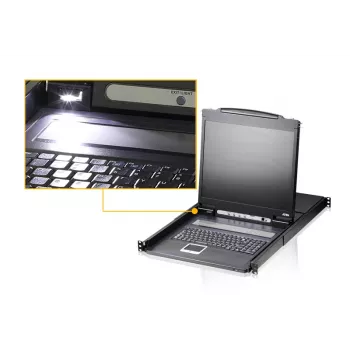KVM-lüliti ATEN CL1308N rackile paigaldatav Must PS/2 USB VGA
