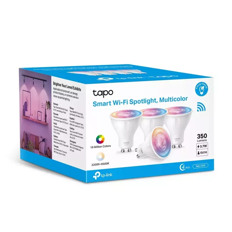 Nutipirn TP-Link Tapo L630 Multicolor Wi-Fi 3.7W 4-pakk