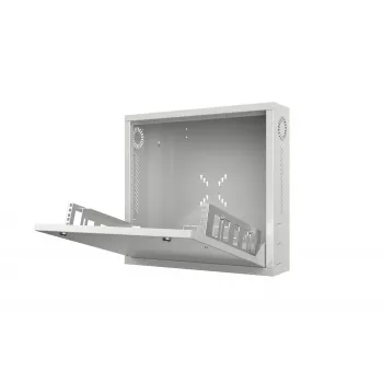 Lanview RWSLMWH1-NS rack cabinet 2U seinale paigaldatav riiul Valge