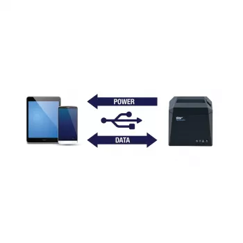 POS-printer Star Micronics TSP143IV UEWB GY Otseptermo 250 mm/sek Juhtmega ja juhtmevaba