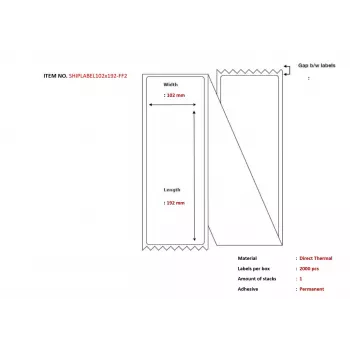Capture SHIPLABEL102X192-FF2 printerisilt