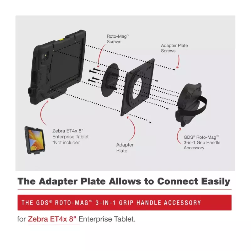 Handle RAM Mounts GDS Roto-Mag must komposiit 8 tolli