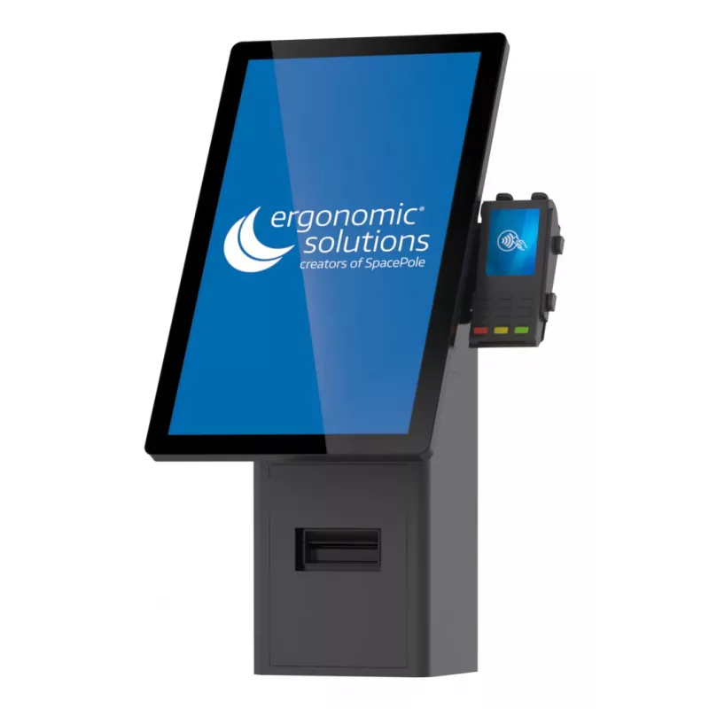 Seinale kinnitatav iseteeninduskioski kinnitus, ergonoomilised lahendused SPK402-02 — seinaklamber iseteenindusterminalidele