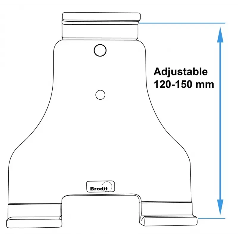 Passiivne hoidik Brodit 511848 mobiiltelefon nutitelefon tahvelarvuti UMPC must